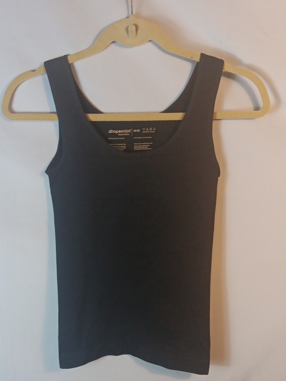 Shapermint Black Scoop Neck Tank Top